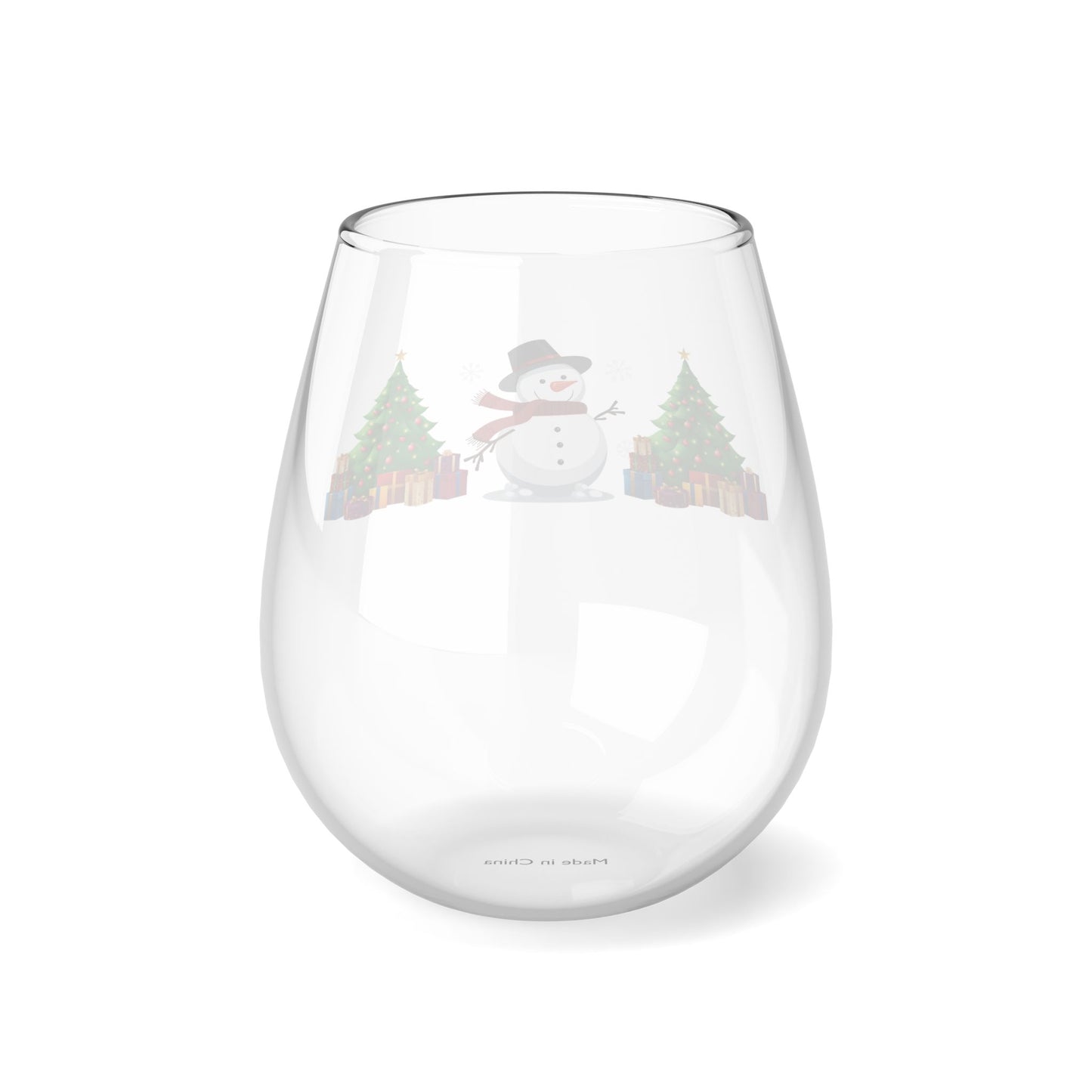 Snowman Wine Glass, 11.75oz