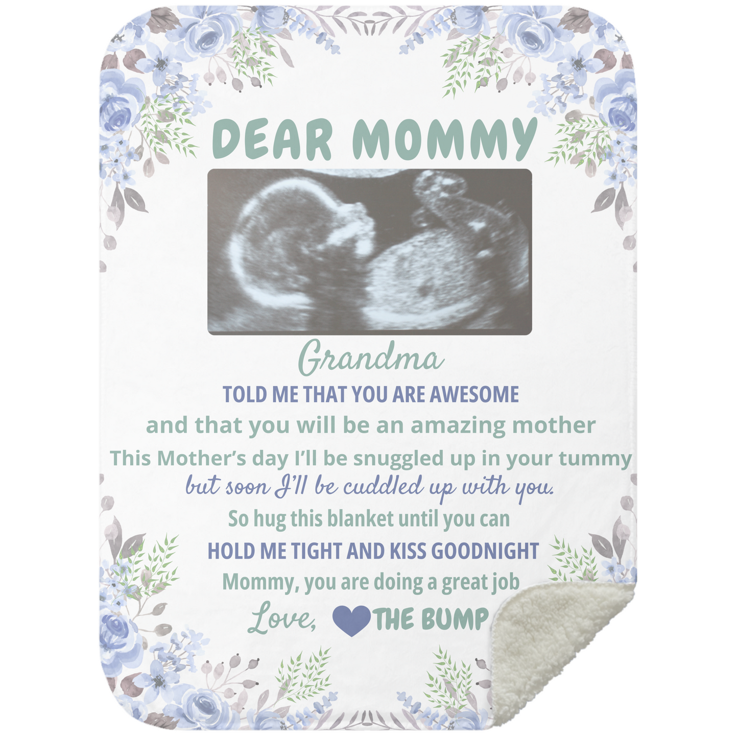 Dear Mommy Personalized Blanket