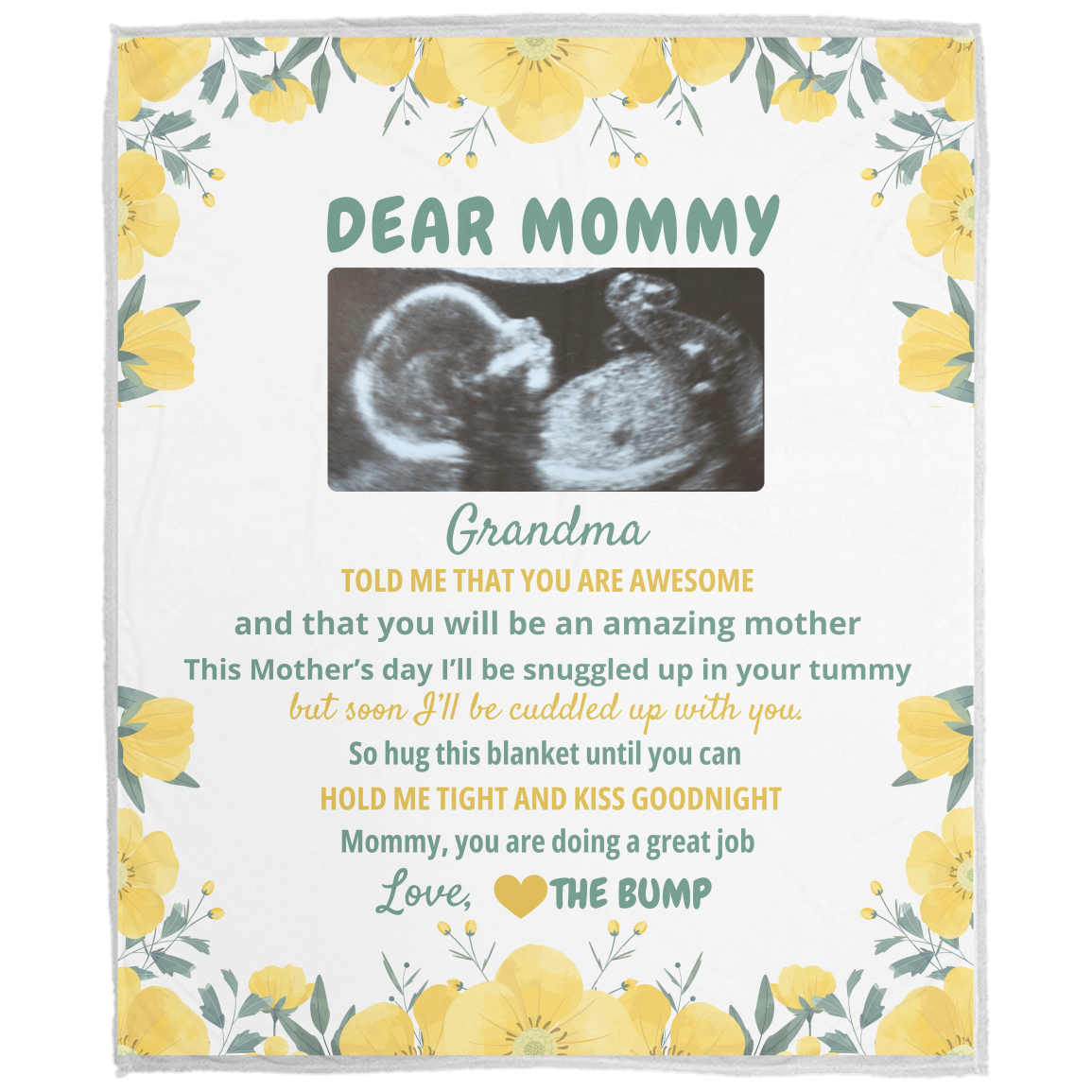 Dear Mommy Personalized Blanket