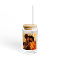 With lid and straw