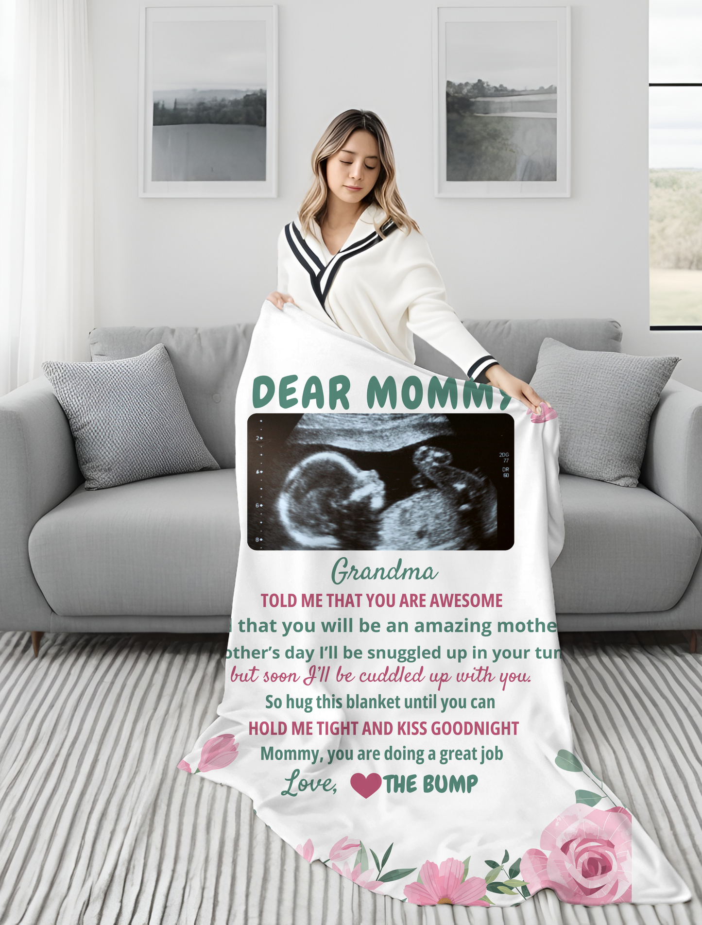 Dear Mommy Personalized Blanket