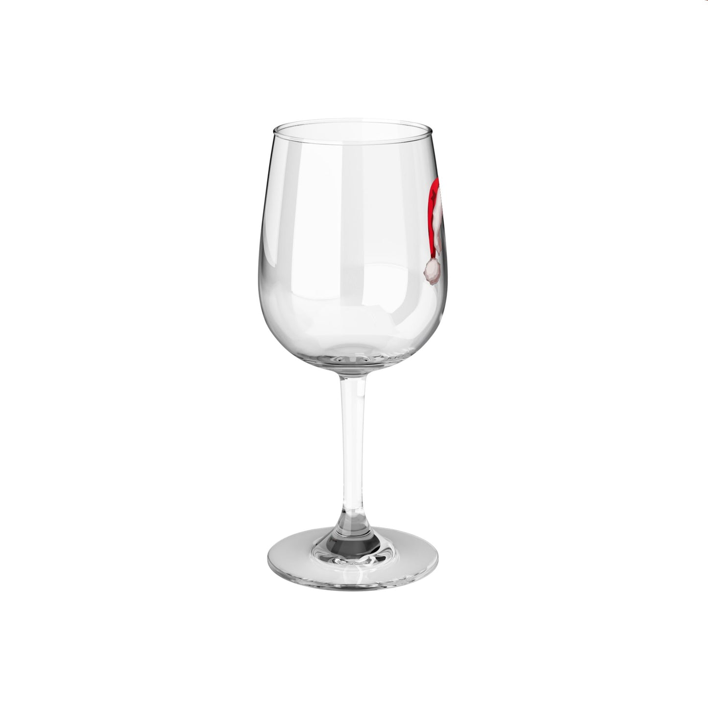 Santa Hat Wine Glass, 12oz