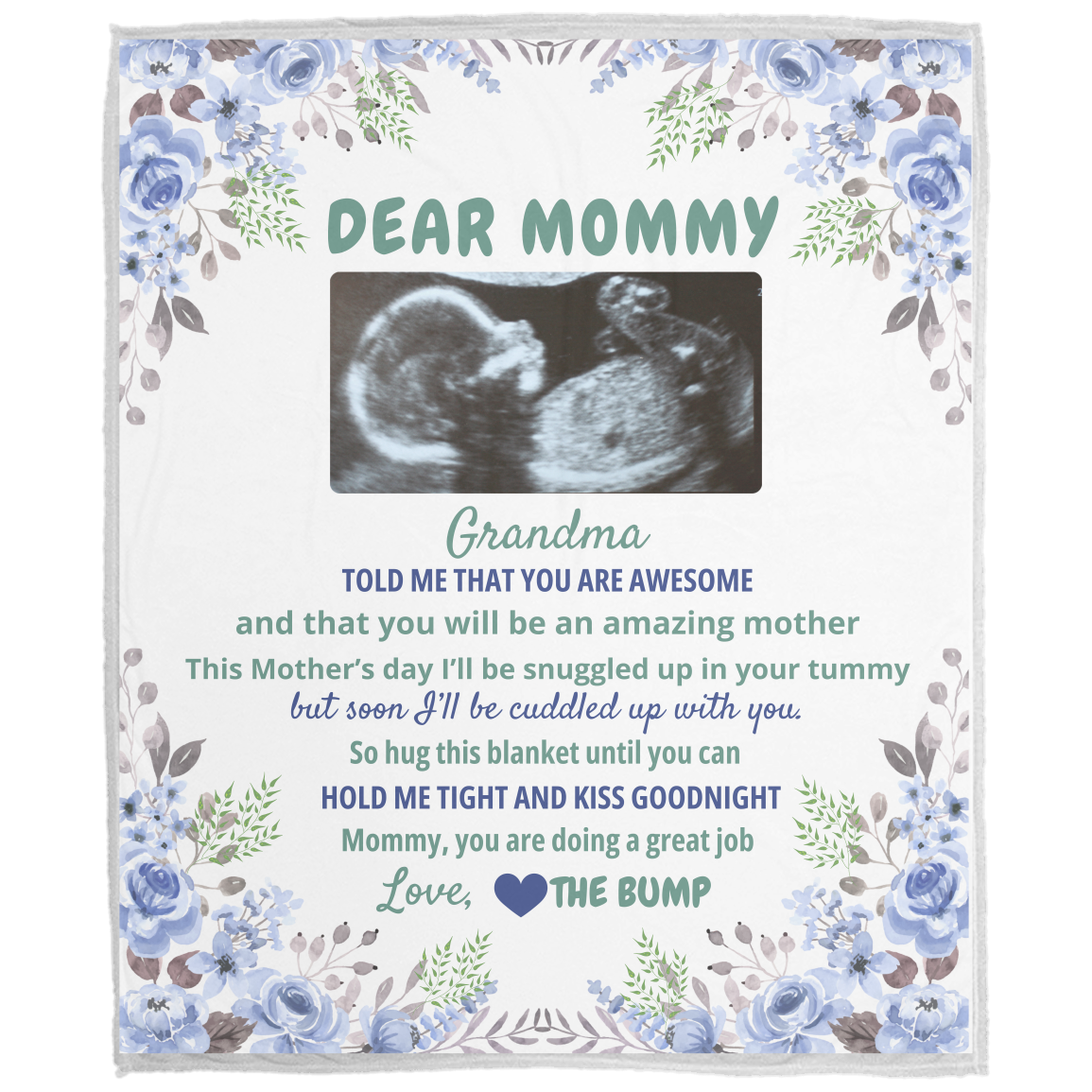 Dear Mommy Personalized Blanket