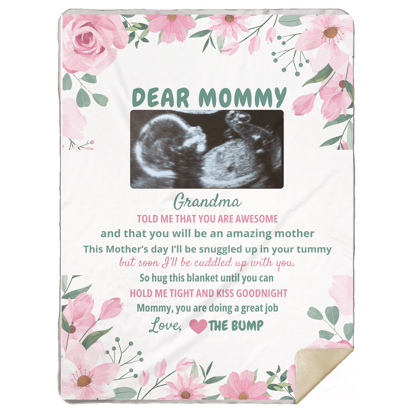 Dear Mommy Personalized Blanket