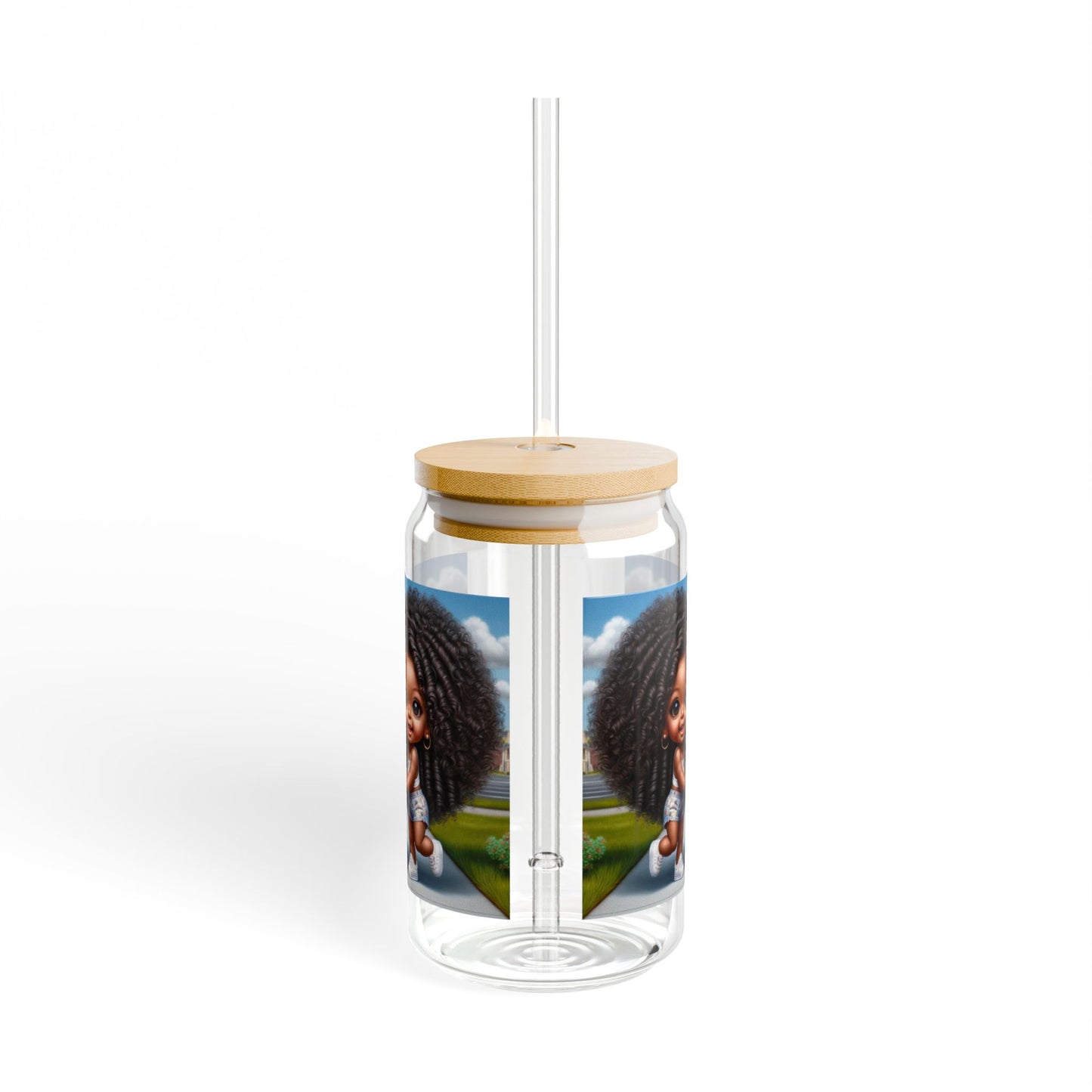 Mimi - 16oz Sweet Serenity Frosted Glass Cup
