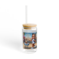 With lid and straw