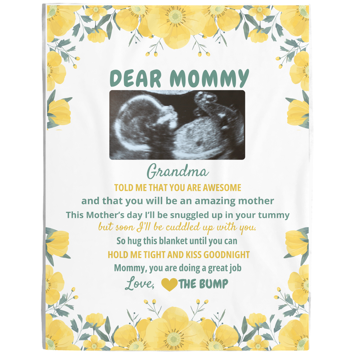 Dear Mommy Personalized Blanket