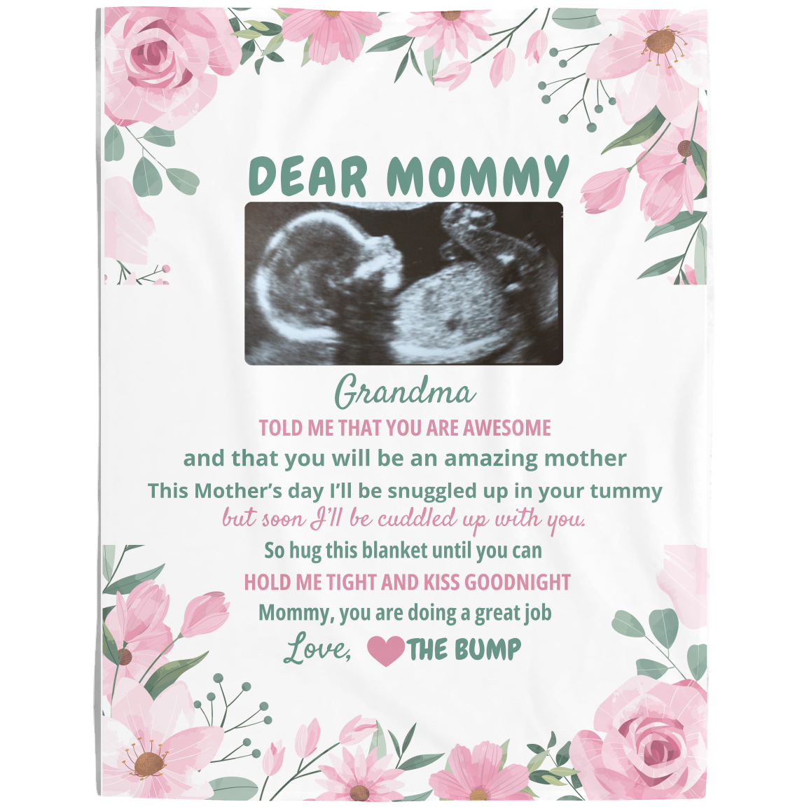 Dear Mommy Personalized Blanket