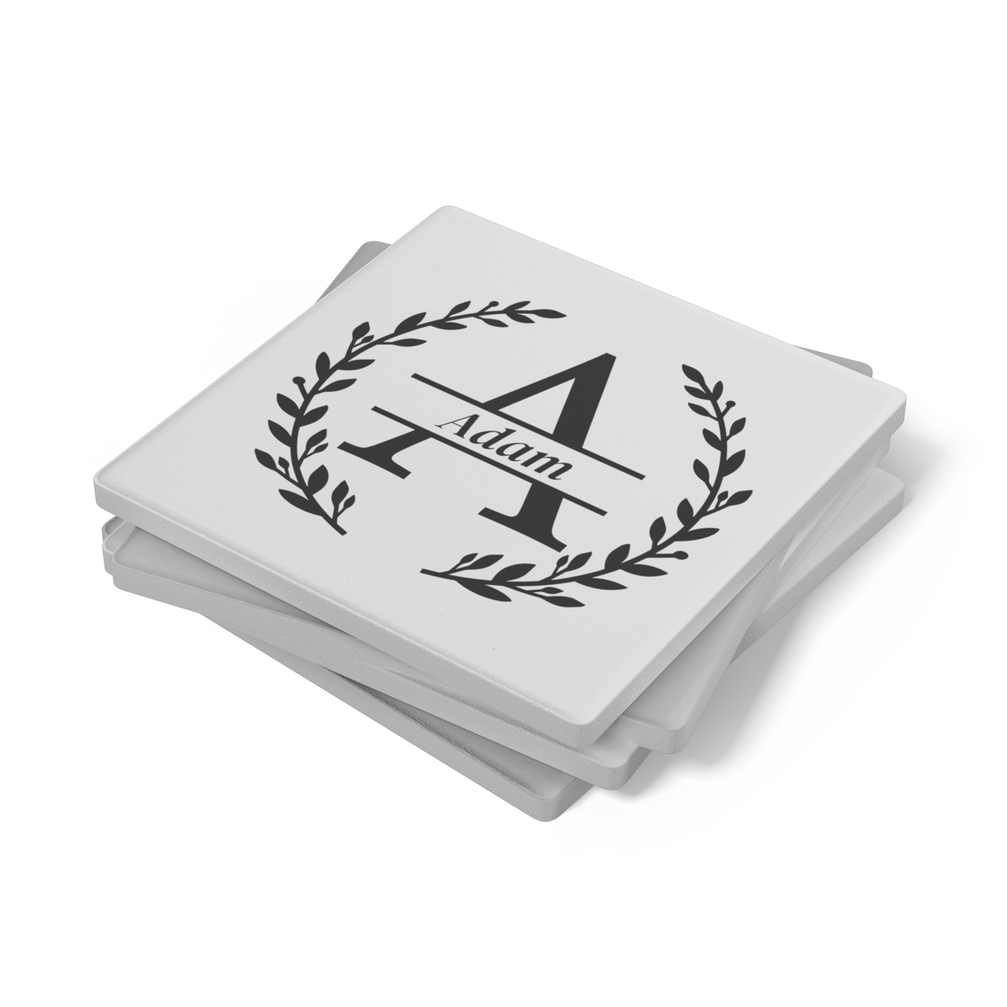 Personalized Square Stone Coasters (Set of 4)