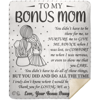 Bonus Mom Sherpa Blanket 50x60