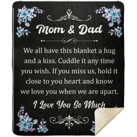 Mom & Dad Sherpa Blanket 50x60