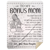 Bonus Mom Sherpa Blanket 60x80