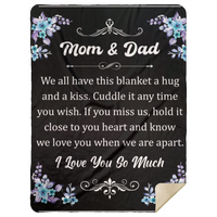 Mom & Dad Sherpa Blanket 60x80