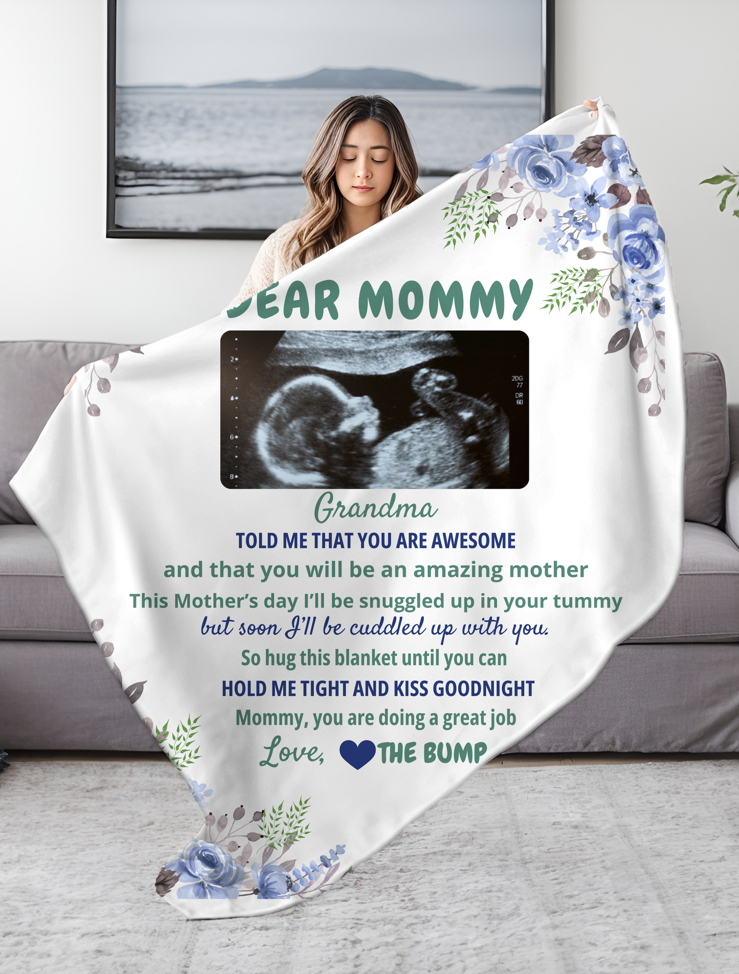 Dear Mommy Personalized Blanket