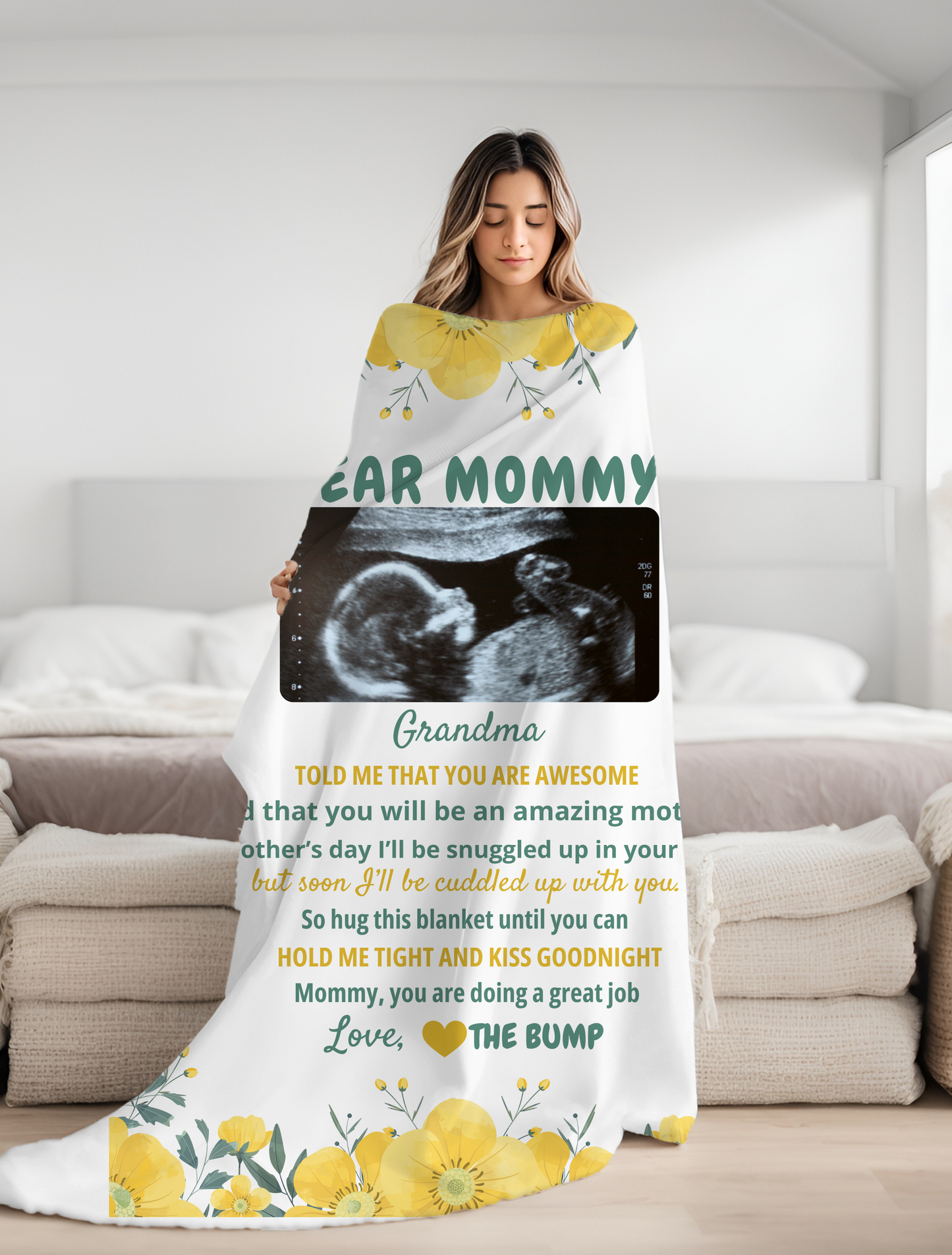 Dear Mommy Personalized Blanket