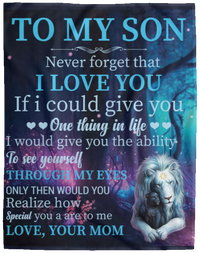 To My Son Fleece Blanket - 60x80