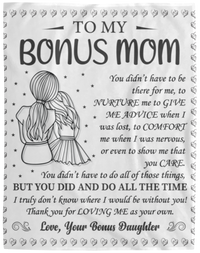 Bonus Mom Fleece Blanket - 60x80