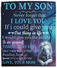 To My Son Fleece Blanket - 50x60