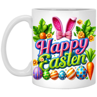 Striped Bow 11oz White Mug
