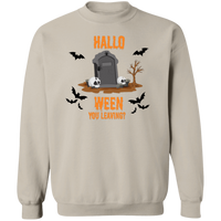 Hallo-Ween You Leaving Pullover Sweatshirt- Orange Letters