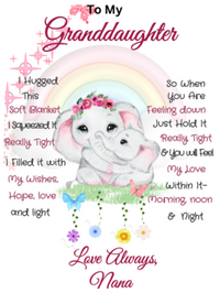 Granddaughter Fleece Blanket - 30x40