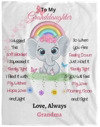 Baby Elephant Fleece Blanket - 60x80