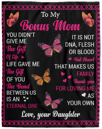 Bonus Mom- Butterflies Blanket - 60x80