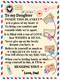 Daughter Fleece Blanket - 30x40