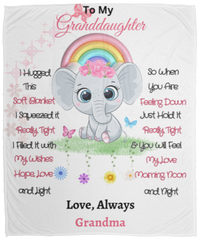 Baby Elephant Fleece Blanket - 50x60