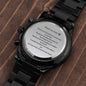 Engraved Chronograph Watch- Gift for Dad