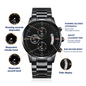 Engraved Chronograph Watch- Gift for Dad