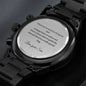 Engraved Stainless Steel Watch- Gift for Dad