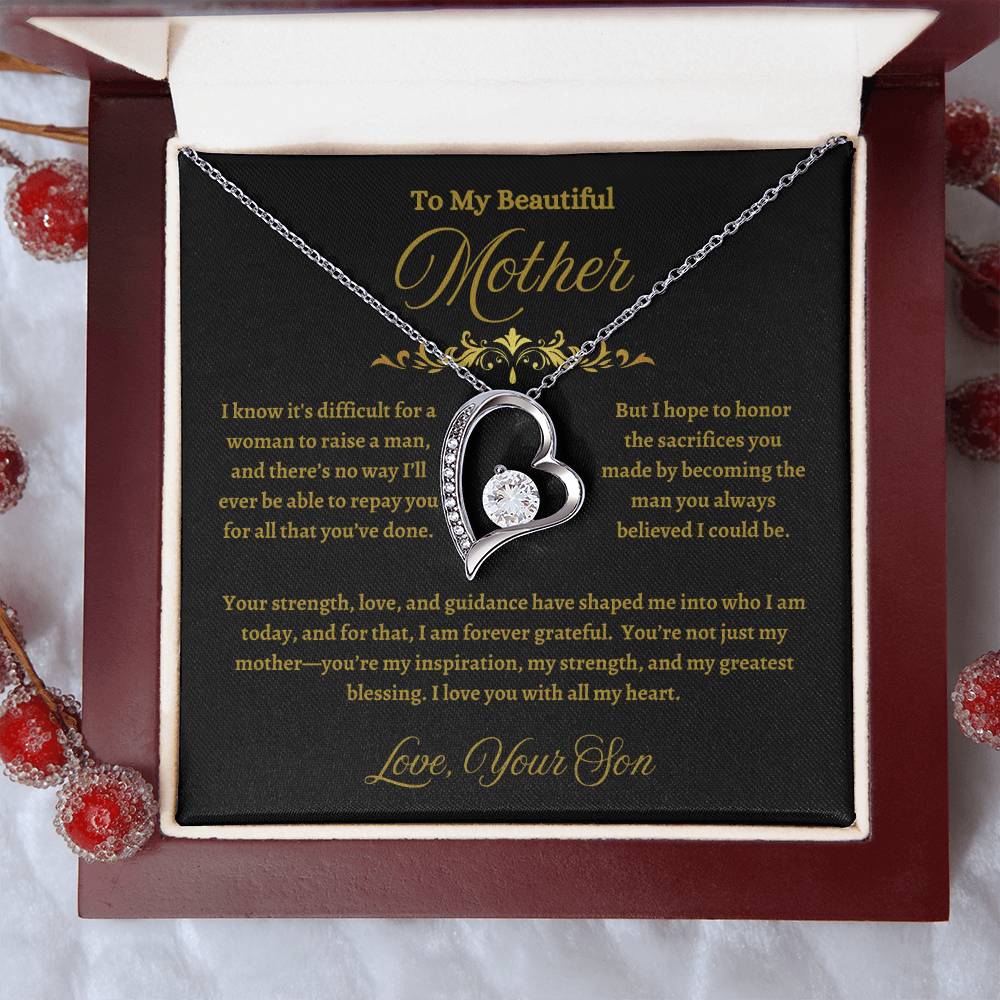Beautiful Mother Heart Pendant – A Timeless Tribute of Love
