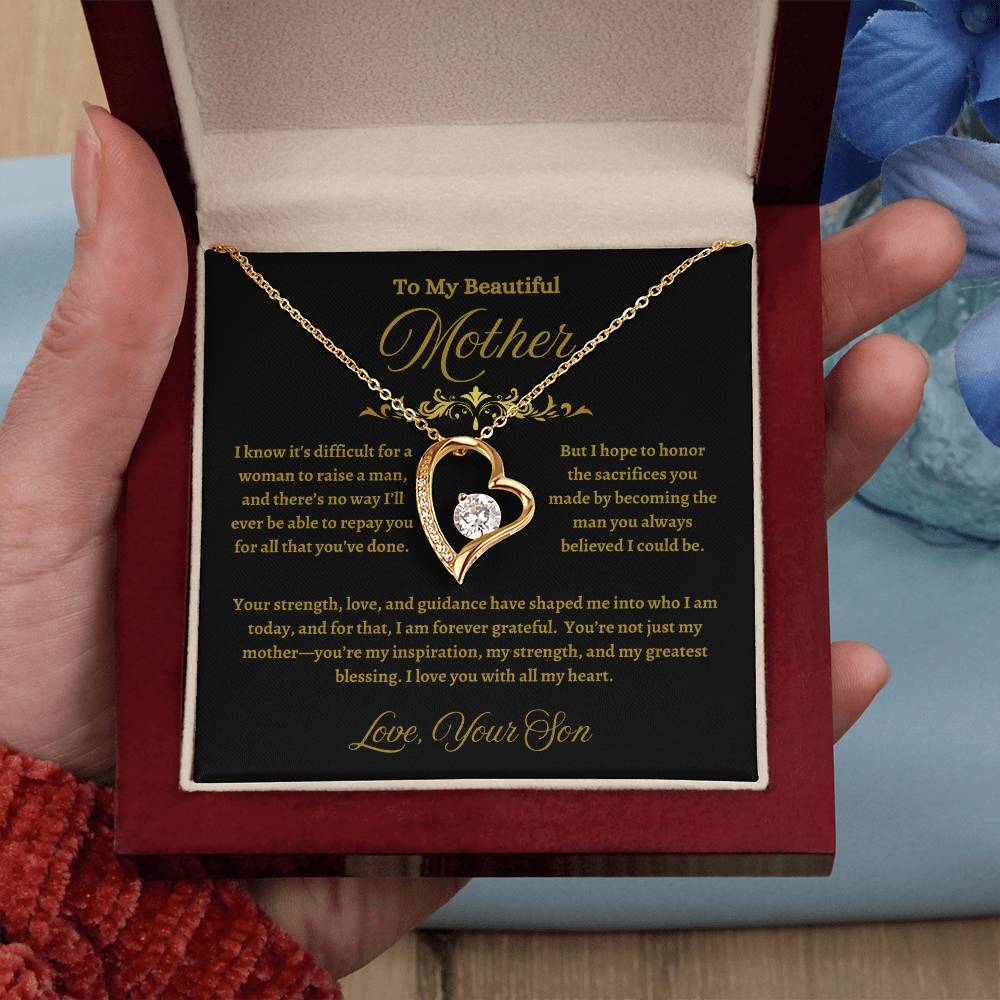 Beautiful Mother Heart Pendant – A Timeless Tribute of Love