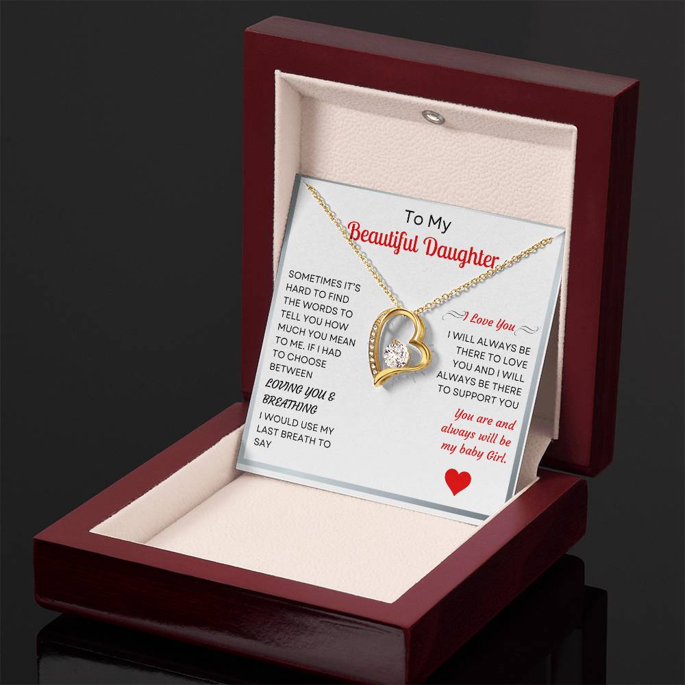 Beautiful Heart Pendant – A Cherished Gift for Daughter or Bonus Daughter