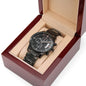 Engraved Chronograph Watch- Gift for Dad