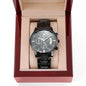 Engraved Chronograph Watch-Gift for Him