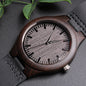 Step Dad Engraved Sandalwood Watch- Gift for Bonus Dad- Step Dad