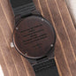 Engraved Wooden Watch for Husband