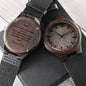Sandalwood Engraved Watch- Gift for Dad/ Stepdad