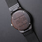 Engraved Sandalwood Watch- Gift from Daughter