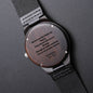 Engraved Wooden Watch for Husband