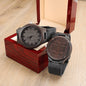 Sandalwood Engraved Watch- Gift for Dad/ Stepdad