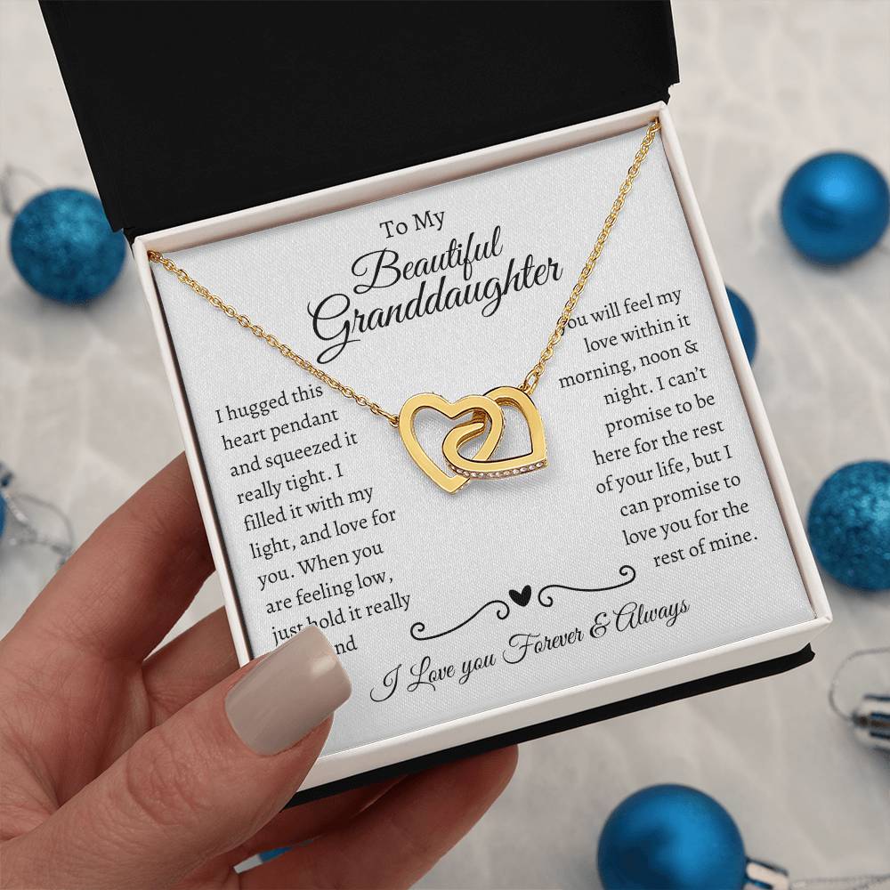 Interlocking Hearts Necklace – A Timeless Gift for Granddaughter
