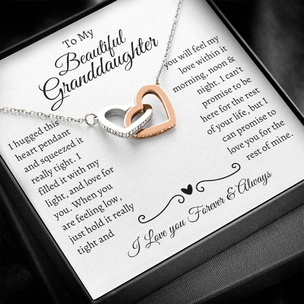 Interlocking Hearts Necklace – A Timeless Gift for Granddaughter