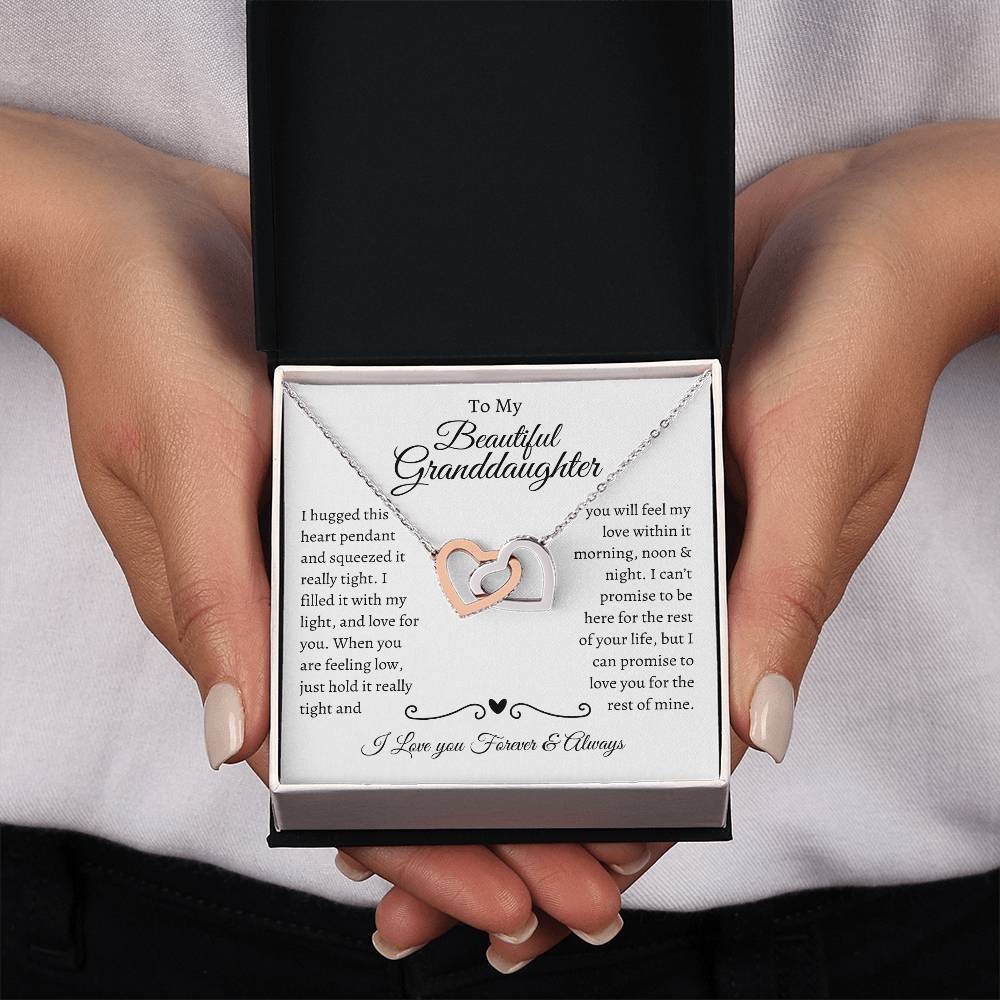Interlocking Hearts Necklace – A Timeless Gift for Granddaughter