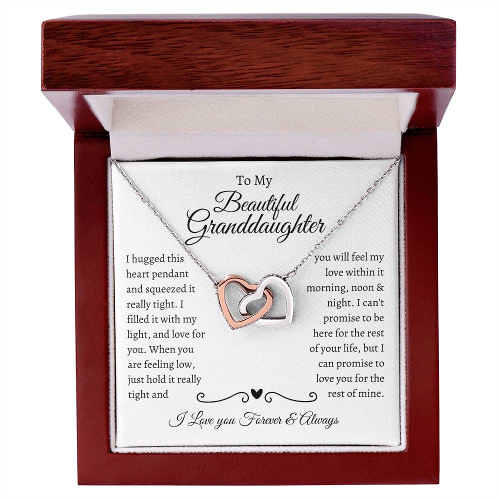 Interlocking Hearts Necklace – A Timeless Gift for Granddaughter