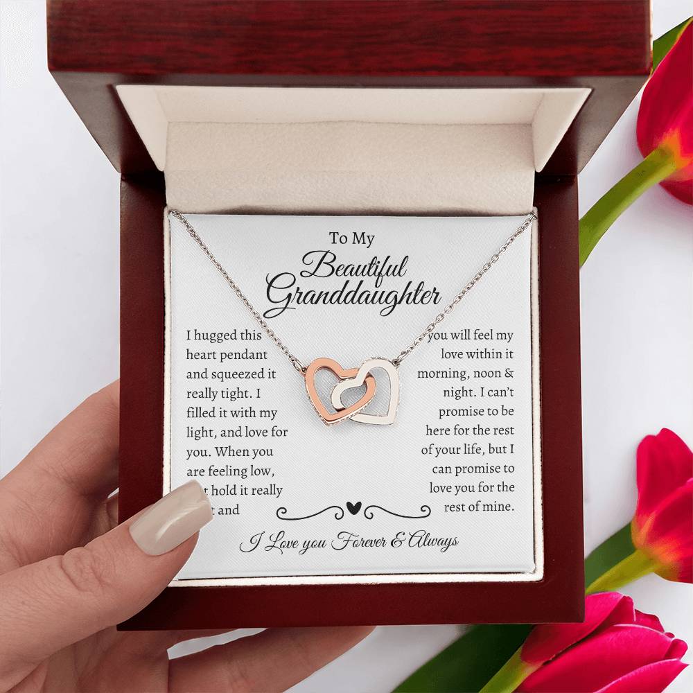 Interlocking Hearts Necklace – A Timeless Gift for Granddaughter