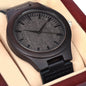 Engraved Wooden Watch- From Mom