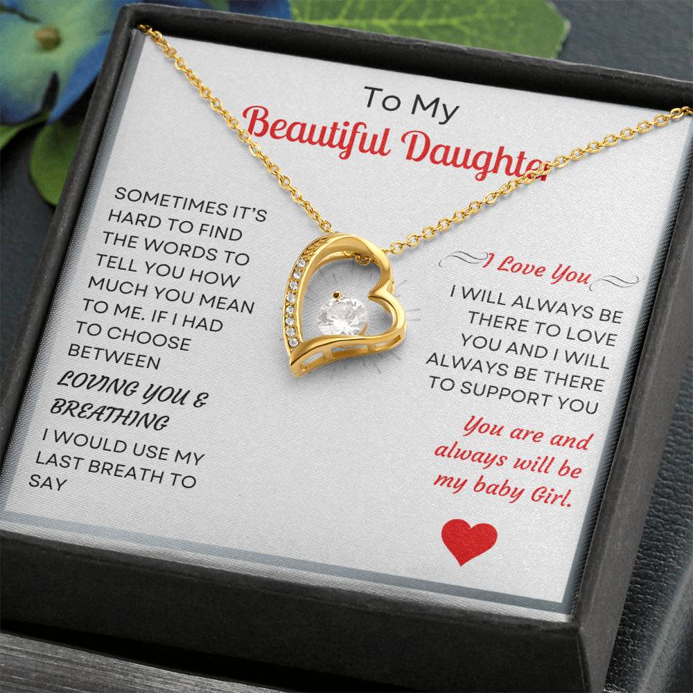 Beautiful Heart Pendant – A Cherished Gift for Daughter or Bonus Daughter